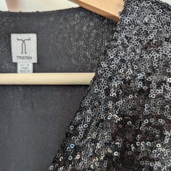 Tristan Black Sequin Dress - Picture 7 of 9